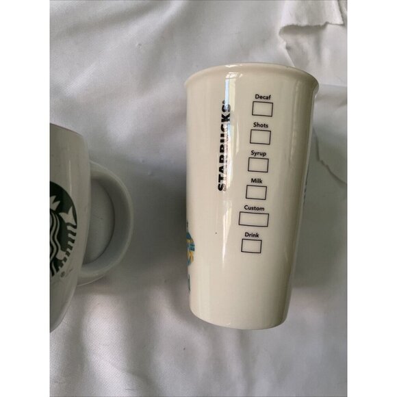 Starbucks Disney Holiday Mug Set - Disneyland Resort Christmas Castle & It’s A S - Picture 8 of 13